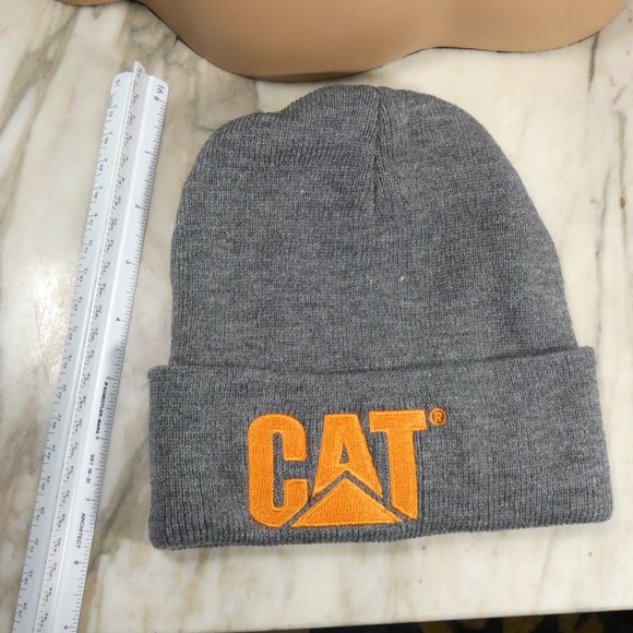 Caterpillar - CAT logo Knit Cap Beanie Gray - Picture 4 of 11